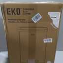 EKO Madison Brushed Stainless Steel 13.2 Gal/50L Kitchen Step Trash Can or Recycling Bin, Removable Inner Liner, Soft Close Lid, Fingerprint Resistant Finish