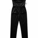 PLAYBOY Choies Women's Burgundy/Black Sexy Plunge Neck Strapless Cross Back Velvet Bodysuit, S