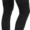 NURCOM 15-20 mmHg Compression Stockings for Women & Men, Footless Thigh High Compression Sleeves with Dot Silicone Band, Graduated Support Pressure Stockings-Ideal for Athletic, Medical, Travel Use (Large)