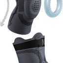 NEENCA Kids Knee Brace Sleeve, Youth Knee Compression Sleeve for Children - Boys & Girls. Child Knee Support with Patella Gel Pad & Side Stabilizers for Knee Pain, Sports, Outdoor - FSA/HSA Approved (Large, Black - Single)