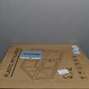 Clear Acrylic Dog Playpen Indoor, Puppy Cat Small Pet Play Pen, Pet Cat Playpen for Rabbits, Dog Fence Crate Kennel Whelping Cage (Black, 10 Panel)