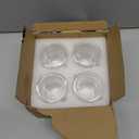 Double Walled Espresso Cups Set of 4 (50% Thicker), 3 Ounce Clear Expresso Coffee Mugs, Espresso Shot Glasses, Double Wall Insulated Espresso Cups Suit for Espresso Machine, Microwave Safe