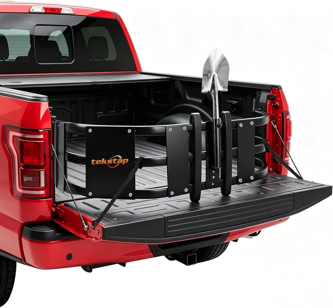 Truck Bed Extender with Side Panels, No Drill for Ford F150 F250 F350