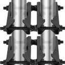 Antenna Mast Clamp 2 inch Pole to Pole Mounting Kits Heavy Duty Mast to Mast Bracket (2 Pack, S)