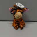 Puzzled Giraffe Keychain - Big Eye Stuffed Giraffe Plush, Fluffy Plush Keychains for Backpack, Purse, Wallet, or Bag, Cute Zoo Party Favors Keychain Charm for Kids and Adults - 6 Inch