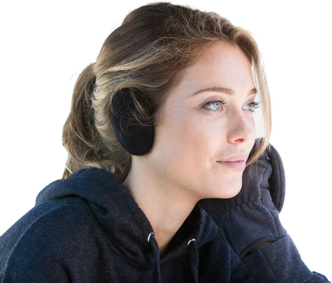 Sprigs Earbags Bandless Ear Warmers/Earmuffs with Thinsulate Ear Muffs For Winter (Small, Black)