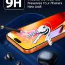 Mkeke for iPhone 17 Pro Max Screen Protector 3 Pack [9H+ Tempered Glass] [Military-Grade Drop Protection] [Easy Installation] Shockproof Full Edge Coverage 6.9 Inch 2025