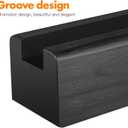 Uonlytech Wooden Floor Mirror Support Stand Anti-Skid Mirror Bracket Room Mirror Holder Rack for Bedroom Living Room Bathroom