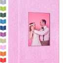 Artfeel Photo Album 4x6 with 300 Pockets,Slip-in Picture Albums,Linen Cover Memory Book with Front Window,White Page Vertical Photo Book for Wedding,Family,Anniversare,Baby,Vacation
