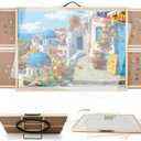 BuilderButler 2000 Pieces 2-in-1 Tilting & Rotating Puzzle Board, 40.16"x28.5"Portable Puzzle Table with 4 Drawers & Cover, Large-2000