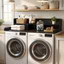 Washer Dryer Countertop with Shelf, Black
54"W x 27.5"D, 2 Tier Laundry Countertop for Folding Sorting & Ironing, Non-Slip Pads, Easy to Install
