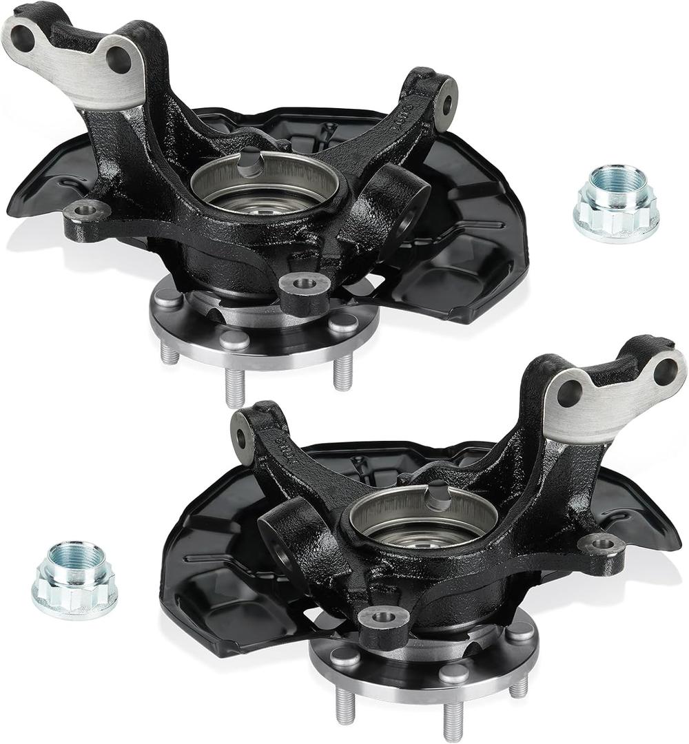 Front Left and Right Side Steering Knuckle & Wheel Bearing Hub Assembly for Toyota Camry 2007-2011/for Lexus ES350 2007-2012(Only fit for 3.5L), Replace for 686260 686261 (Spline Quantity:30)