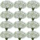 100 Pcs Baby Breath Artificial Flowers, Fake Babys Breath Gypsophila Flowers Bulk, Realistic Artificial Flowers Bouquet Flores Artificiales para Decoracion for Wedding Party Home Decoration