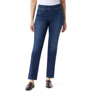 Gloria Vanderbilt Women's Shape Effect Pull on High Rise Straight Leg Jean Standard Size 14 
