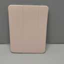 Aoub Crystal Case for iPad Pro 11 inch 4th/3rd Generation 2022/2021, Hard Clear Back with Pencil Holder, Auto Sleep/Wake Support Pencil Wireless Charging, for iPad 11" Pro 2nd 1st 2020 2018 - Pink