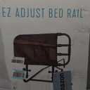 Stander EZ Adjust Bed Rail, Adjustable Senior Bedrail and Safety Assist Railing for Elderly Adults with Organizer Pouch, ASTM Safety Approved Guard-Rail, Black