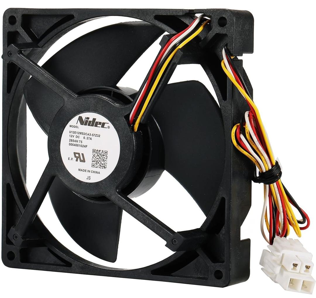 WR60X32088 Refrigerator Freezer Evaporator Fan Motor for GE Refrigerator, fit for CVE28DM5NS5 CVE28DP2NS1 CVE28DP3ND1 CVE28DP4NW2 CXE22DM5PS5 CXE22DP3PD1 PGD29BYTFS Replace U12E12MS2CA3-57Z32