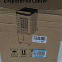Swamp Cooler, Portable Air Conditioners with 3 wind Modes, 3 Speeds, 3.5-Gallon Water Tank for Evaporative Air Cooler Long Cooling, 45 dB Windowless Air Conditioner 120 Oscillation 4 Ice Packs, 60 inches x 60 inches x 85 inches