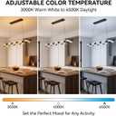 Modern LED Spiral Wave Chandelier, 45 Inch Smart Dimmable Hanging Pendant Light, 56W Linear Fixture for Dining Room, Kitchen Island, Black