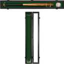 Baseball Bat Display Case Wood Frame Wall Mounted Vertical or Horizontal Holder Rack Cabinet with UV Protection-Lockable Acrylic Door- Black 1 Pack