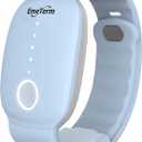 EmeTerm Fashion FDA-Cleared Relieve Nausea Electrode Stimulator Morning Sickness Motion Travel Sickness Vomit Relief Rechargeable No Gel Drug Free Wrist Bands Without Side Effects FSA/HSA Eligible (Blue)