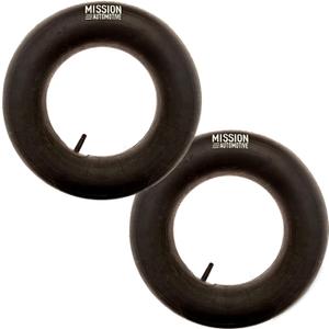Mission Automotive 15x6.00-6 Inner Tube Replacement with TR-13 Valve Stem - 2 Pack - Suitable for Riding Lawn Mowers, Mowers, Go Karts, and Golf Cart Tires - Heavy Duty Utility Equipment