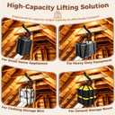 Attic Utility Lift System with 500LBS Manual Winch
