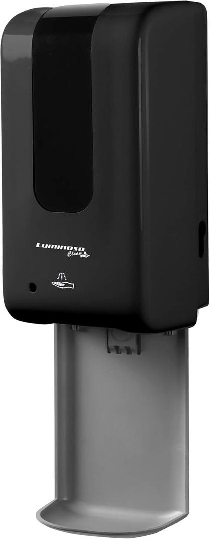 Automatic Touchless Soap and Hand Sanitizer Dispenser 1200ml Wall Mount with Drip Tray - BLACK - Commercial - Liquid/Gel - Hands Free Motion Sensor ADA Compliant