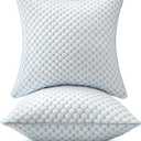 MIULEE 24x24 Pillow Inserts, Memory Foam Cooling Set of 2 Decorative Throw Pillows,Adjustable Premium Stuffer for Sofa Couch Bed and Living Room