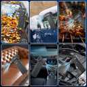 Electric Air Duster with LCD Screen & Flashlight, 180000RPM Compressed Air Duster Turbo Fan(10000mAh), High-Speed Electric Air Blower Duster with 4 Gear Wind, Jet Fan with Assist Lighting -Black