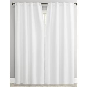 Sun Zero Vance 1-Piece Magnetic Closure 100% Blackout Back Tab Curtain Panel Pair, 66×53"