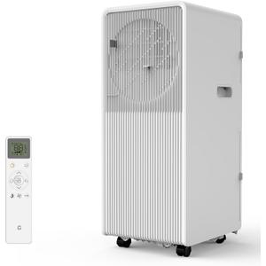 8000 BTU Portable Air Conditioner Powerful Quiet Standing AC Units with Remote Control, Cool, Fan, Dehumidifier, 24H Timer Fast Cooling Up to 350 Sq.F for Rooms Bedroom, Indoor, Kitchen or Office