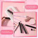 118 Pcs 10 ml Perfume Spray Bottles Plastic Refillable Fine Mist Perfume Atomizer Portable Frosted Perfumes Sprayers Mini Sample Fragrance Containers for Essential Oil, Black