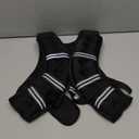 Weighted Vest for Women & Men with Reflective Stripe and Adjustable Buckle, Comfortable & Durable Rucking Vest for Walking, Running & Strength Training (10 lb, Black)