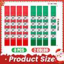 8 PCS Christmas Wrist Bells, Wrist Band Jingle Bells Percussion Instruments Musical Rhythm Toys for Chrismtas Party Favors Decorations