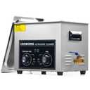 CREWORKS 10L Ultrasound Cleaning Machine with Heater and Timer, 240W Stainless Steel Ultrasonic Washing Machine, 2.6 gal Professional Ultrasound Parts Cleaning Machine for Lab Tool Glasses Auto Part