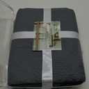 Sophia & William Bed Quilt Bedspread Coverlet - Reversible, Lightweight - Queen Size, Iron Grey