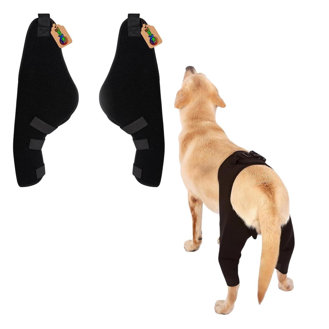 Disability Leg Support Left & Right Combo – Rear Leg Brace for Dogs, Supportive Compression Wrap for Hind Leg Injuries, Arthritis Relief, Joint Stability, Mobility Aid, Protects & Heals, XL
