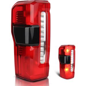 Halogen Type Tail Light Compatible with 2023 2024 2025 Ford F250 F350 Super Duty w/Blind Spot, Module Not Included,Rear Taillights Left Driver Side Replace OE:PC3Z13405B FO2800294