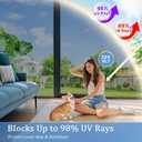 Coavas One Way Privacy Window Tint for Home, Daytime Reflective Mirror Glass Film See Out Not in, Heat & UV Blocking for Balcony/Living Room Large Windows with 3 Tools, 29.5 x 78.7 Inch, Silver