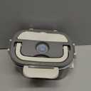 Electric Lunch Box For Adults, 80W Heated Lunch Box for Men 1.5L Stainless Steel, Portable Food Warmer for Car Truck Work, 12/24/110V, Loncheras Para Hombres De Trabajo, Heatable Lunchbox,White Grey (Dark Gray)