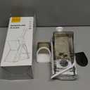 ONCE FOR ALL Upgrade Safe Mandoline Slicer Plus, Adjustable Vegetable Food Chopper Potato Fries French Fry Cutter, Detachable Blade, Kitchen Chopping Artifact, New Kitchen Gift (DarkGray)