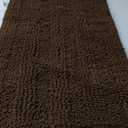 Yimobra Bathroom Rug Mat 32 x 20, Non Slip and Super Absorbent Bath Mat,Machine Washable Quick Dry,Ultra Plush Chenille Shower Rugs for Bathroom Floor Sink Tub and Shower Outside, Brown