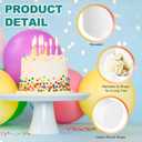 MECCANIXITY Round Foam Cake Dummy, 6"x 6" White Fake Cake Circles Dummies Decorating Display for Wedding Birthday Party Cakes Decoration Crafts and Window Displays