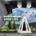 RVGUARD RV Stack Jacks 4 Pack, Aluminum Stabilizer Jacks for RV Trailer Camper, Single Support Up to 6000 Lbs, Adjustable from 11" to 17"