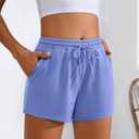 Neer 3 Pack Womens Sweat Shorts Comfy Casual Lounge Drawstring High Waist Summer Athletic Shorts with Pocket 2025 (XL)