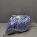 Yimobra Bathroom Rugs Non Slip Washable 36x24, Ultra Soft and Water Absorbent Bath Mats, Plush Fluffy Shower Mat Outside, Luxury Microfiber Thick Matts for Bathroom Floor/Tub, Blue and White