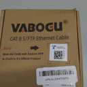 Vabogu Cat 8 Ethernet Cable 25FT, Heavy Duty 26AWG High Speed 40Gbps 2000MHz, Gold Plated RJ45 Shielded, Weatherproof Indoor & Outdoor LAN Cable for Gaming PC PS5 Xbox Modem Router