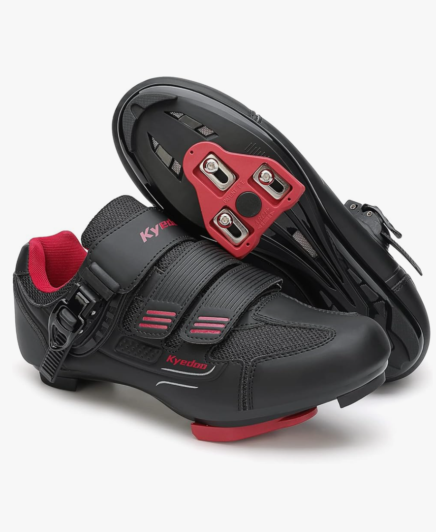 Unisex Cycling Shoes Compatible with Peloton Bike Shoes Indoor Clip in Peleton Road Bike Riding Racing Biking Shoes with Delta Cleats for Mens Womens Indoor Outdoor Bike Pedal size 8 in men