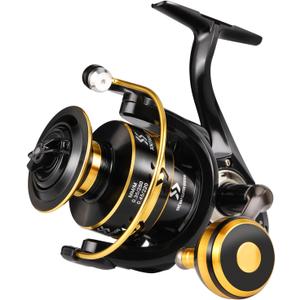 Sougayilang Spinning Reels Light Weight Ultra Smooth Powerful Fishing Reels Red & Blue & Golden